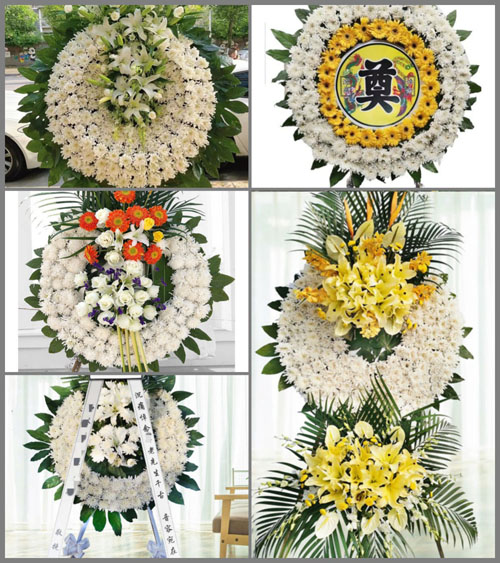 湖北荆门市京山县石龙镇田音村花圈速递